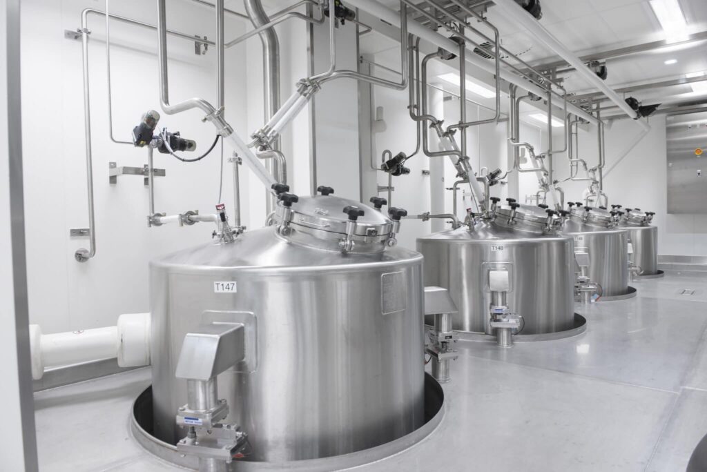 Pharma tanks made by Gpi Schwarte at our customer